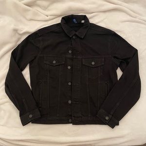 Black printed denim Post Malone jacket H&M